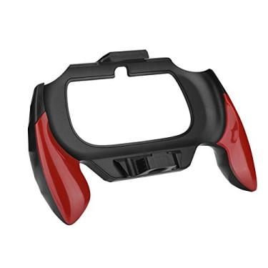 Imagem de Suporte para Joypad com alça de jogo de 125 ABS, suporte portátil para pegador de mão, leve para PS Vita 2000, fácil de instalar (vermelho)