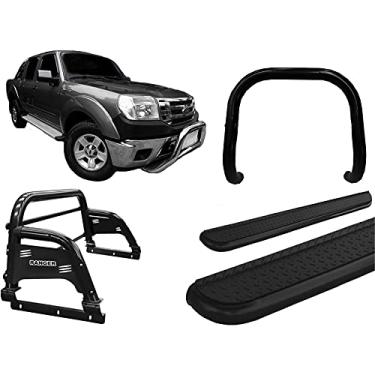 Imagem de Kit quebra mato +Estribo CH +Santo Ant H3 Ranger 97/12 PRETO