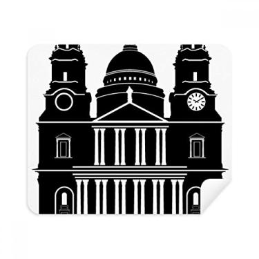 Imagem de England Building United Kingdom Outline Reino Unido Pano de limpeza Limpador de tela 2 peças Tecido de camurça