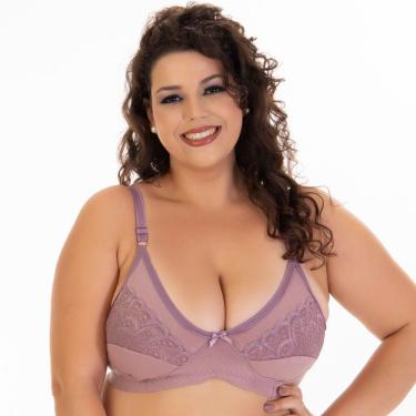 Imagem de Soutien de Algodão Plus Size sem Bojo Sustentação | Rita 4405