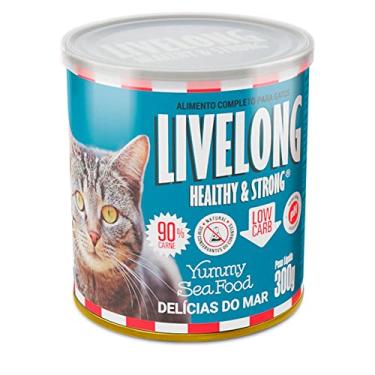 Imagem de Livelong Alimento Completo Natural Ração Úmida Sabor Delícias Do Mar 300g Para Gatos