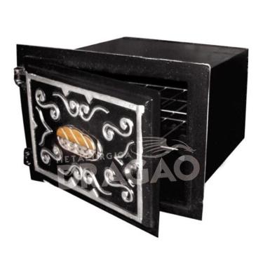 Imagem de Forno Fogão A Lenha Frente De Ferro 32,5X47X50Cm N°10 Dragão