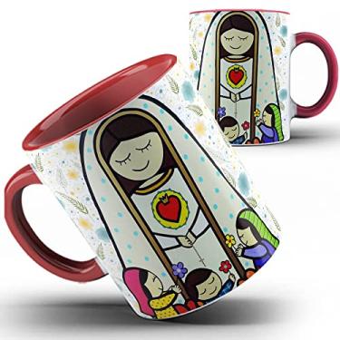 Imagem de Caneca vermelha Santinha Nossa Senhora de Fátima