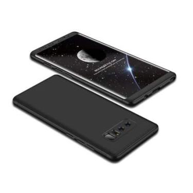 Imagem de Capa Case Capinha 360º Anti Impacto Fosca Para Samsung Galaxy Note 8 + Película Cor Preto/Preta