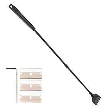 Imagem de Ferramenta de limpeza de aquário, PRaspador de algas, limpador de algas de aquário de cabo longo com lâminas substituíveis limpador de vidro de aquário para aquário de vidro