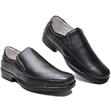 Imagem de sapato social masculino couro CR1007 cla preto Cor:Preto;Tamanho:43;Genero:Masculino
