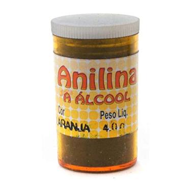 Imagem de Anilina a Álcool Glitter em Frasco de 4 gr à 6 gr Laranja