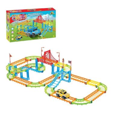 Imagem de Pista de Carrinho Mini Cidade com Ponte 95 peças