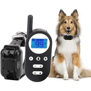 Imagem de Coleira Adestramento Eletrônica Anti Latidos Colar Adestrar Cachorro