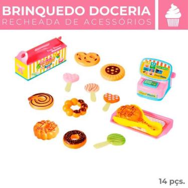 Kit Comidinha de Brinquedo Infantil de Madeira Sushi 16 Pçs