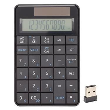 Imagem de Calculadora Teclado num¨¦rico Fun??o da calculadora 29 teclas 2,4 GHz USB sem fio Plug and Play Design ergon?mico para laptops, bancos, escolas, empresas, etc, Calculadora Teclado num¡§|rico sem f