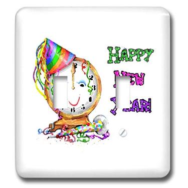 Imagem de 3dRose Interruptor duplo de interruptor lsp_3962_2 Happy New Year