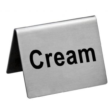 Imagem de New Star Placa de barraca de aço inoxidável, "Cream", 5 x 5 cm, conjunto de 2