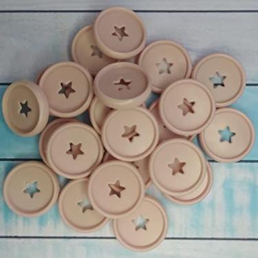 Imagem de Kit 12 Discos M 24mm de Caderno Infinito Sistema Inteligente Amor Infinito Cadernos - Estrela (Rosê)