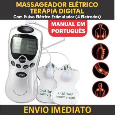 Imagem de Aparelho Tens E Fes Fisiterapia Tira Dor Massagem  Massageador Eletrôn