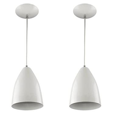 Imagem de Kit 2 Pendentes Vegas Premium Gourmet em Aluminio Branco