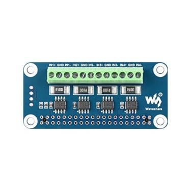 Imagem de Waveshare 4-ch Current/Voltage/Power Monitor HAT for Raspberry Pi with I2C/SMBus Interface