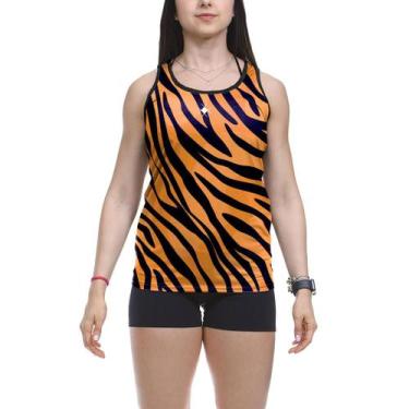 Imagem de Camiseta Regata Beach Tennis Animal Print Tigre Tiger - Missy