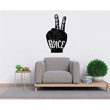 Imagem de Adesivo Decorativo Peace Love Hope 50cmx90cm