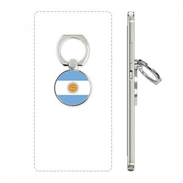 Imagem de Suporte de anel de celular com símbolo da bandeira nacional da Argentina, suporte universal para smartphones