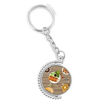 Imagem de Chaveiro giratório tradicional de Singapura com clipe de corrente