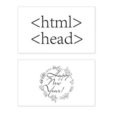 Imagem de Programmer Program Declaração HTML Ano Novo Festival Cartão Bless Mensagem Presente