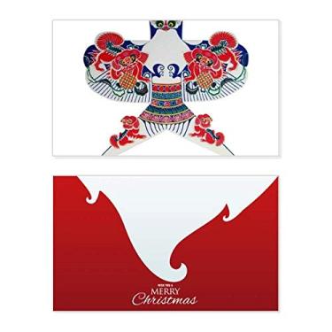 Imagem de Estampa de pipa tradicional chinesa de cultura, feriado, comemorações, cartão de felicitações, mensagem de Natal