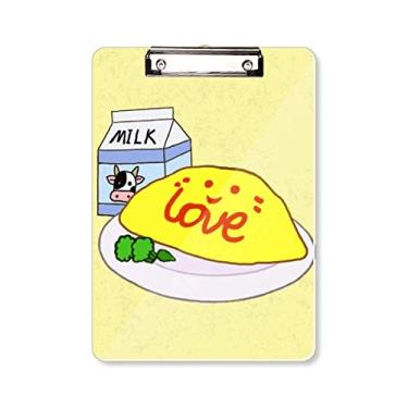 Imagem de Nutritious Breakfast Ilustration Pattern Prancheta pasta, bloco de escrita A4