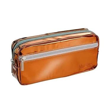 Imagem de Estojo Grande Com Bolso Shine Cobre - Foroni