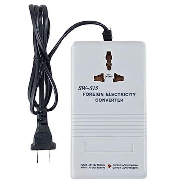 Imagem de Conversor de voltagem transformador, 220V-110V e 110V-220V adaptador universal de viagem conversor de energia transformador de tensão step-up, branco, 70W