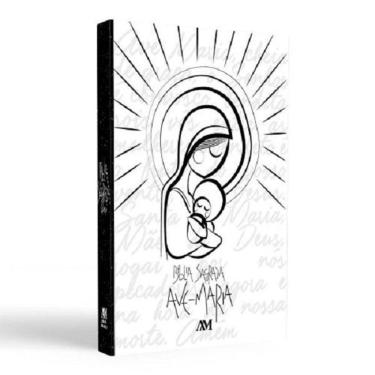 Imagem de Livro Bíblia Sagrada Católica Capa Maria Menino Jesus