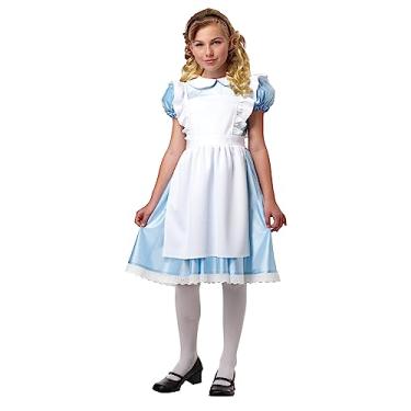 Imagem de California Costumes Girls Alice Child Costume White/Blue, XSmall