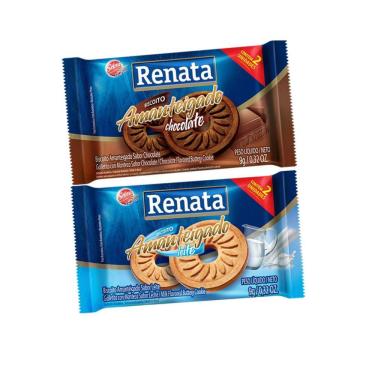 Imagem de Biscoitos Amanteigados Sache Renata Chocolate Leite - 320Un