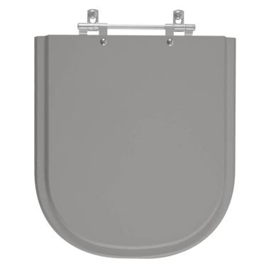 Imagem de Assento Sanitário Poliester Vogue Plus Cinza Vip (cinza escuro) para vaso Deca