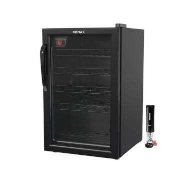 Imagem de Adega 24 Garrafas Climatizada 82l Ngv 100 220v Venax Com Abridor Elétrico Preto Eos 220v