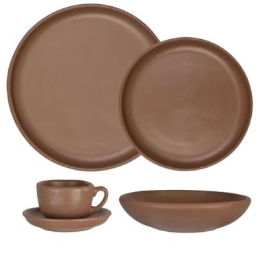 Imagem de Aparelho de Jantar Romanha Copparo 20 peças (Marrom Terra)