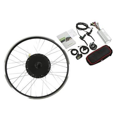 Imagem de Kit de roda de motor de bicicleta elétrica, kit de roda traseira de bicicleta elétrica à prova d'água de alta potência, rolamento leve e silencioso para bicicleta de montanha (20 polegadas 419 ± 0,5 mm/16,5 ± 0,2 polegadas)