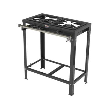 Imagem de Fogão Industrial a Gás Progas 2 Queimadores Aço Carbono Com Pintura Epoxi Preto PMSD-21