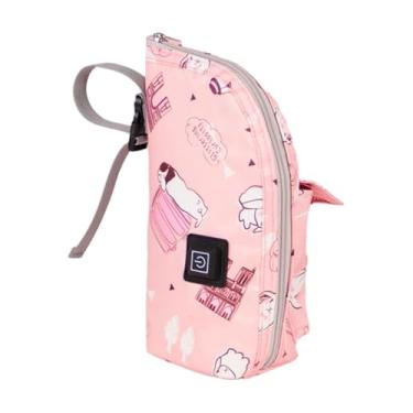 Imagem de Generic Aquecedor de mamadeiras, sacolas para guardar leite do bebê, aquecedor de bebidas, bolsa aquecedora de mamadeiras para mães, Rosa