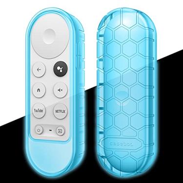 Imagem de Fintie Capa protetora para Chromecast com controle remoto de voz Google TV HD 2022/4K 2020 – CaseBot leve (antiderrapante), capa de silicone à prova de choque para controle remoto de voz Chromecast, b