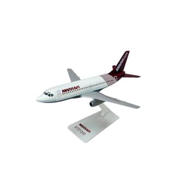 Imagem de Flight Miniatures Mark Air 737-200 modelo de avião miniatura de plástico Snap-Fit 1:180 peça # ABO-73720F-005