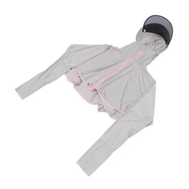 Imagem de SUPVOX Lenço 1 Unidade Sra. traje de cláusula para mulheres lenços femininos verao verão uv capa de proteção solar roupas de secagem rápida ar livre jaqueta Vestido De Isolamento