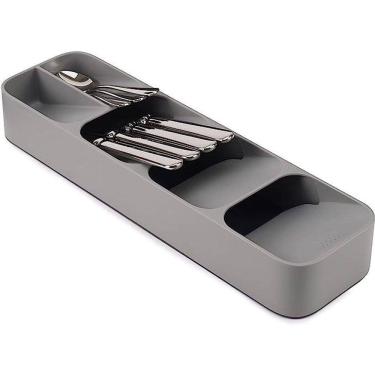 Imagem de Porta Talheres Organizador de Gaveta 5 Divisórias Garfo/Faca/Colher 40x12cm Separador Talheres e Utensílios