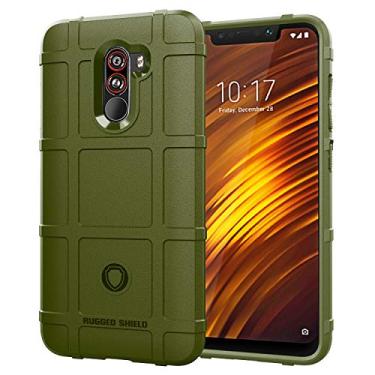 Imagem de XIAOMI Capa para PocoPhone F1, escudo robusto, material TPU de fibra de carbono, macio, antiderrapante, macio, anti-impressão digital, capa totalmente protetora para XIAOMI PocoPhone F1