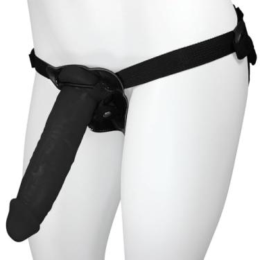 Imagem de Cinta Peniana Ajustável com Pênis Realístico Colosso 21 x 5,5cm Preto
