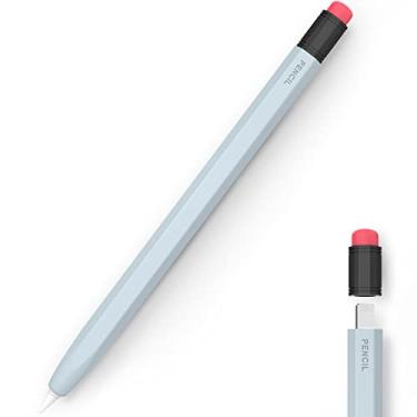 Imagem de LJFLYXRI Capa de silicone para Apple Pencil 1ª geração, dois tons, perfeitamente ajustada, proteção superior, aderência ultraconfortável, projetada para Apple Pencil, fácil de limpar, design retrô