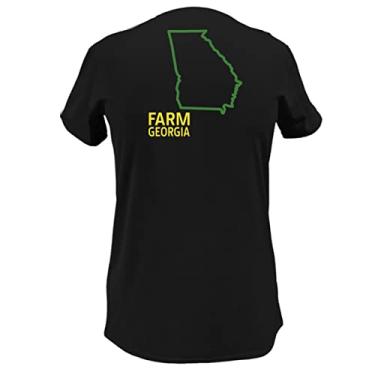 Imagem de John Deere Camiseta feminina gola V gola V EUA e Canadá Farm State Pride, Geórgia, P