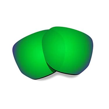Imagem de Littlebird4 Lentes de reposição polarizadas premium de 1,5 mm para óculos de sol Oakley Latch Beta OO9436 - Multiopções (espelhado esmeralda)