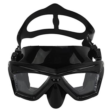 Imagem de Óculos de Mergulho, óculos de Mergulho Com Ampla Visão Proteção UV Arquivado para Evitar Vazamento Universal para Exterior (Preto)