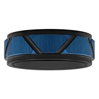 Imagem de Aliança de casamento masculina com acabamento fosco preto e azul de carboneto de tântalo 8 mm, Metal, Sem pedra preciosa